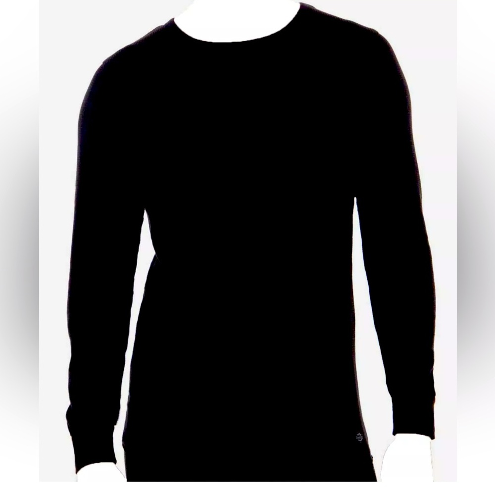 Dickies Men's Black Logo Thermal Waffle Knit Warm Undershirt Top Size medium